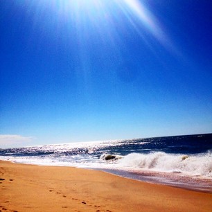 another beach pic because the way the sun glistened on the ocean this morning was 