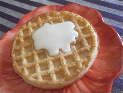 waffle with macadamia butter