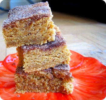 Snickerdoodle Cake Batter Blondies