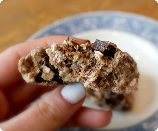 Single Serving Chocolate Chip Oatmeal Cookie Dough