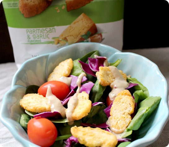 Salad with TWISTOS Snack Bites