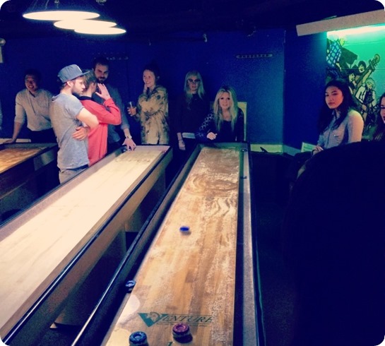 shuffle board Fat Cat NYC