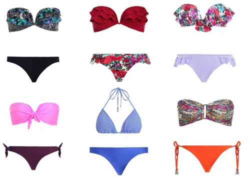 Do's and Don'ts of Mix & Match Bikinis via A Bikini A Day