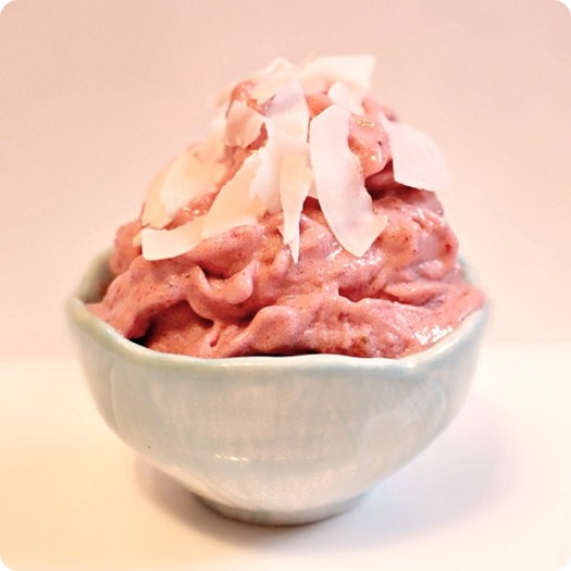 2 Ingredient Strawberry Soft Serve