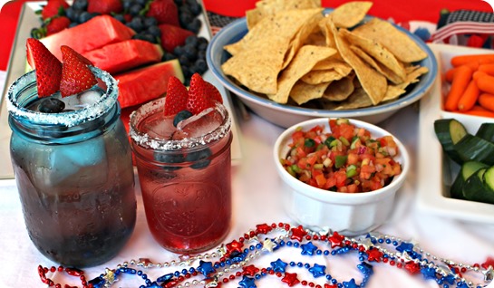 Celebrating Fourth of July with Tostitos.
