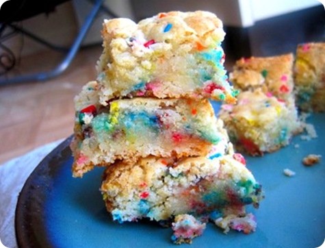 Cake Batter Blondies