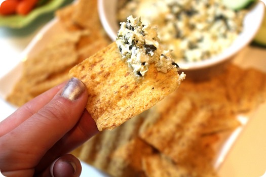 SUNCHIPS Multigrain Snacks with Garlic Feta Dip