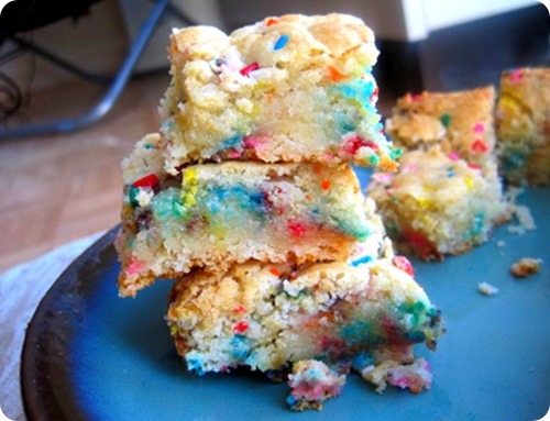 Cake Batter Blondies