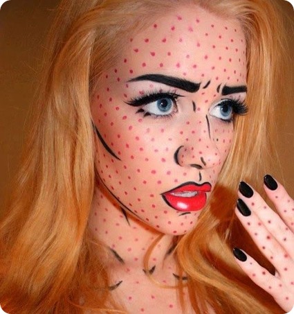 Halloween pop art makeup Halloween pop art makeup