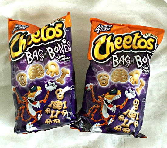 Celebrating Halloween with Cheetos Bag of Bones Snacks