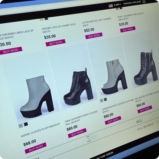 Boohoo.com pop up store in Soho NYC 