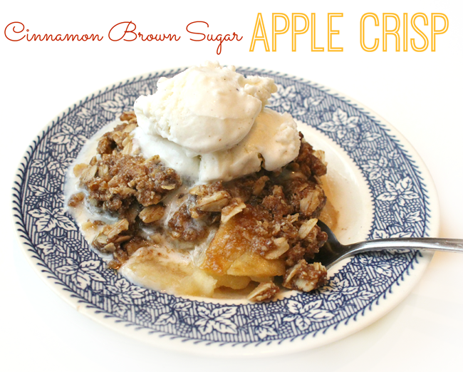 Cinnamon Brown Sugar Apple Crisp