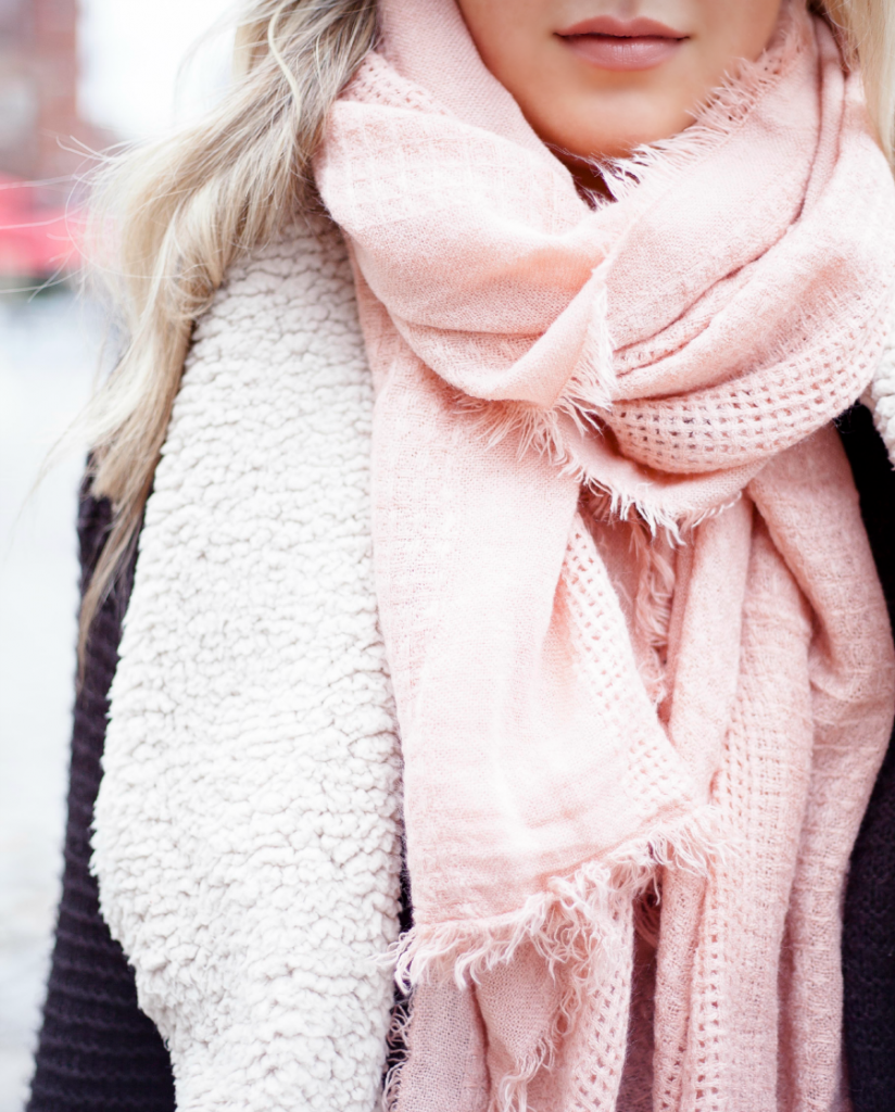 H&M pink scarf