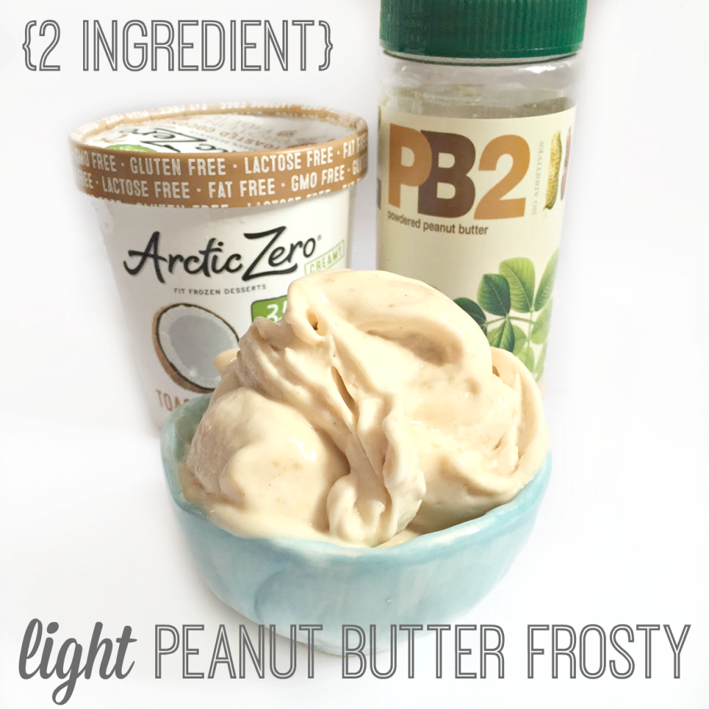 2 Ingredient Light Peanut Butter Frosty