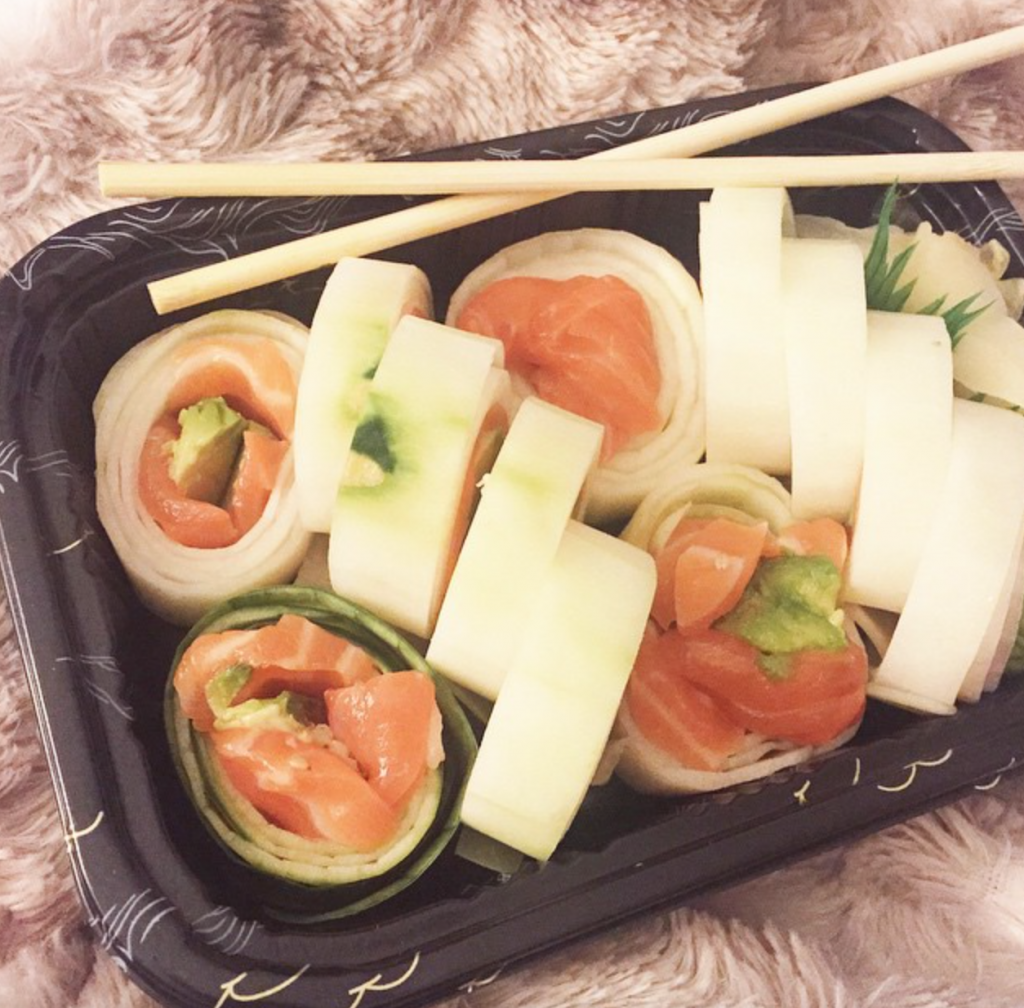 Cucumber Wrapped Sushi