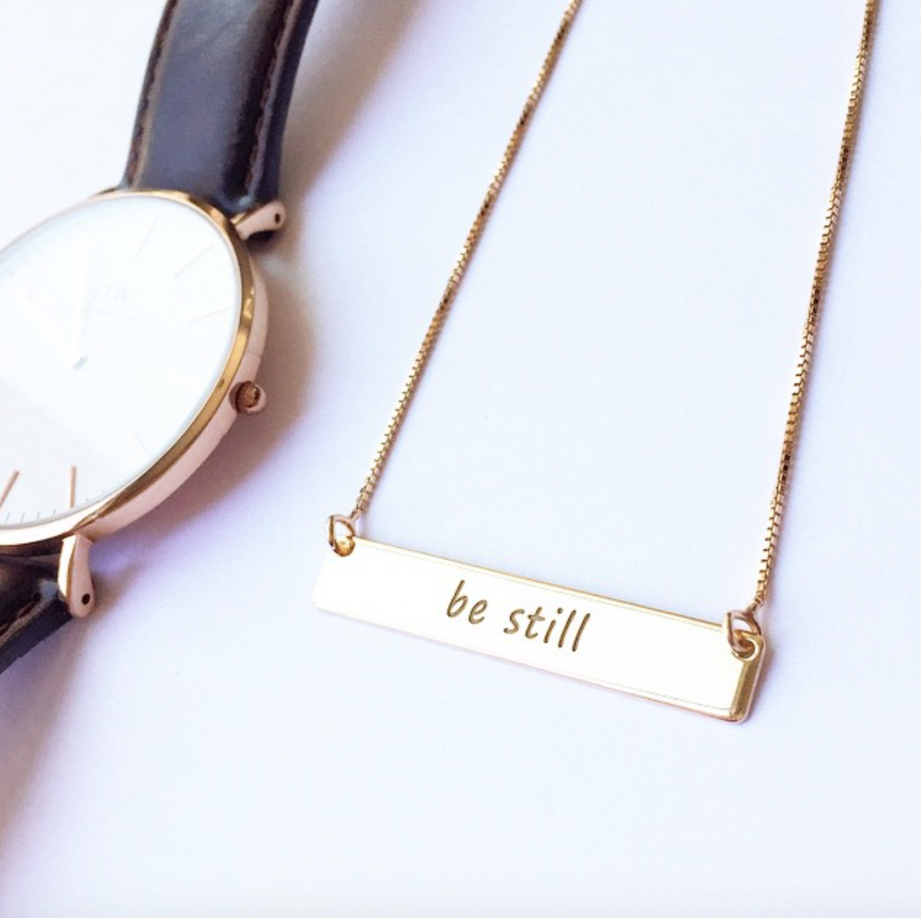 Speakable Be Still necklace